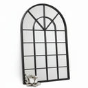 Metal Arch Mirror - Black Indoor/Outdoor at Online8 Furniture Auckland NZ