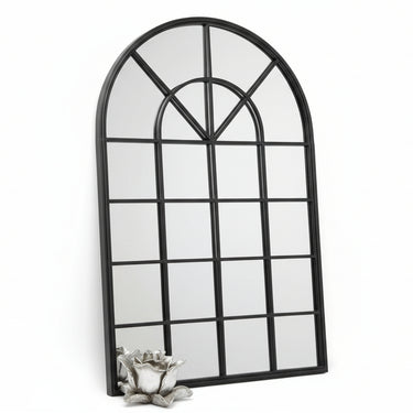 Metal Arch Mirror - Black Indoor/Outdoor at Online8 Furniture Auckland NZ