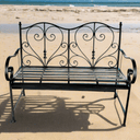Metal Bench with Arms at Online8 Furniture Auckland NZ
