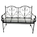 Metal Bench with Arms at Online8 Furniture Auckland NZ