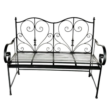 Metal Bench with Arms at Online8 Furniture Auckland NZ