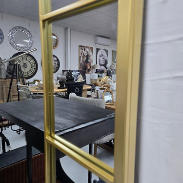 Arch Gold Metal Floor Mirror at Online8 Furniture Auckland NZ