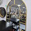 Arch Gold Metal Floor Mirror at Online8 Furniture Auckland NZ