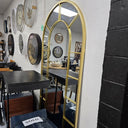 Arch Gold Metal Floor Mirror at Online8 Furniture Auckland NZ