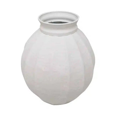 Metal Vessel Daphne - White at Online8 Furniture Auckland NZ
