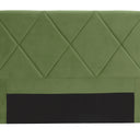 Metro Diamond Stitched Headboard Double/Queen - Velvet Olive at Online8 Furniture Auckland NZ