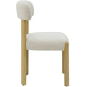 Mia Linen & Oak Dining Chair - Beige Fleck at Online8 Furniture Auckland NZ