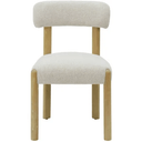 Mia Linen & Oak Dining Chair - Beige Fleck at Online8 Furniture Auckland NZ