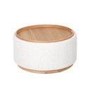 Miami Tray Round Ottoman - Seashell at Online8 Furniture Auckland NZ