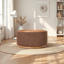 Miami Tray Round Ottoman - Tobacco at Online8 Furniture Auckland NZ