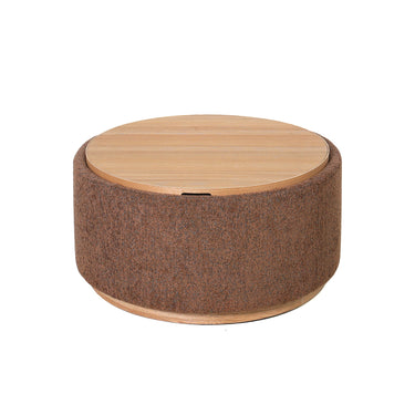 Miami Tray Round Ottoman - Tobacco at Online8 Furniture Auckland NZ