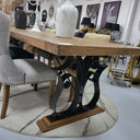 Michigan French Iron Dining Table - 3000mm at Online8 Furniture Auckland NZ
