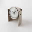 Mid-Century Curved Nickel Clock at Online8 Furniture Auckland NZ