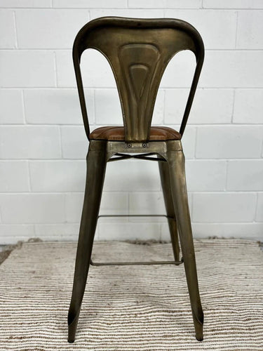 Mid Century Leather Barstool at Online8 Furniture Auckland NZ