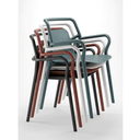 Mila Stackable Outdoor Dining Chair - Black - Set of 4 at Online8 Furniture Auckland NZ