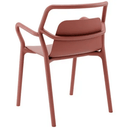 Mila Stackable Outdoor Dining Chair - Rust at Online8 Furniture Auckland NZ