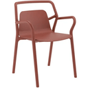 Mila Stackable Outdoor Dining Chair - Rust at Online8 Furniture Auckland NZ