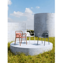Mila Stackable Outdoor Dining Chair - White - Set of 4 at Online8 Furniture Auckland NZ