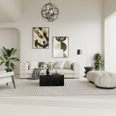 Milan Coffee Table - Marble Look at Online8 Furniture Auckland NZ