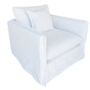 Milford Armchair - White & Grey at Online8 Furniture Auckland NZ