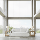 Milford Slipcover 3 Seat Sofa - White/Grey Pinstripes at Online8 Furniture Auckland NZ
