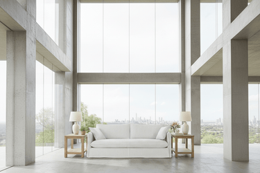 Milford Slipcover 3 Seat Sofa - White/Grey Pinstripes at Online8 Furniture Auckland NZ