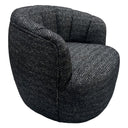Milly Swivel Accent Chair - Black & Silver at Online8 Furniture Auckland NZ