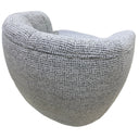 Milly Swivel Accent Chair - White & Black at Online8 Furniture Auckland NZ