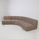 Milo Modular Sofa in biscotti polyester, a 388cm modular sofa with a deep 98cm seat