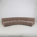 Milo Modular Sofa - Biscotti, low 70cm profile on a plywood frame