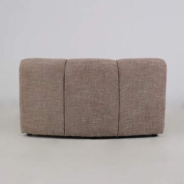 Milo Modular Sofa in biscotti, sectional modules arranged for open-plan living