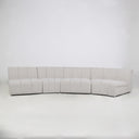 Milo Modular Sofa - Ivory Fleck, low 70cm profile on a plywood frame