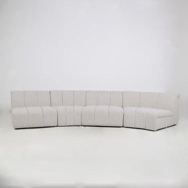 Milo Modular Sofa - Ivory Fleck, low 70cm profile on a plywood frame