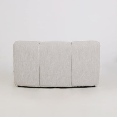 Milo Modular Sofa in ivory fleck, sectional modules arranged for open-plan living