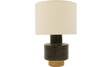Mirabelle Terracotta Lamp W/ Linen Shade at Online8 Furniture Auckland NZ