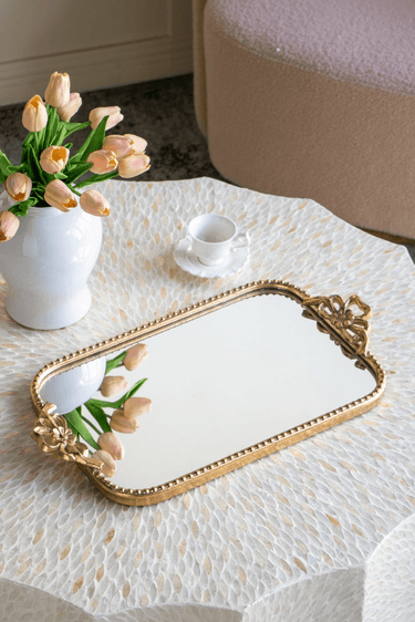 Mirror Tray - Gold at Online8 Furniture Auckland NZ