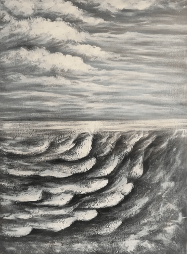 Mirrored Clouds Oil Painting 120x90 at Online8 Furniture Auckland NZ