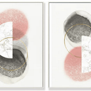 Modern Duo set of 2 Framed Canvas Prints 45x60 at Online8 Furniture Auckland NZ