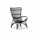 Monet Rattan High Back Lounge Chair (Black) – Sika Design at Online8 Furniture Auckland NZ