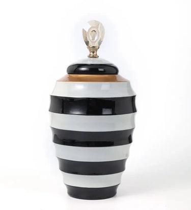 Monoluxe Lidded Vase - Small at Online8 Furniture Auckland NZ