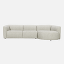 Montana Modular Sofa in pale, warm Oat Cloud neutral weave