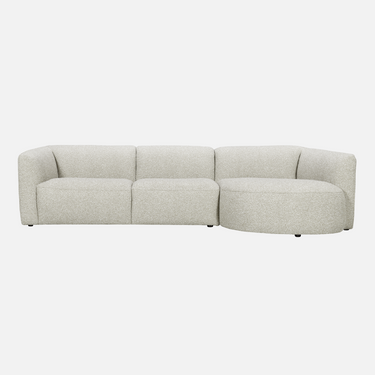 Montana Modular Sofa in pale, warm Oat Cloud neutral weave