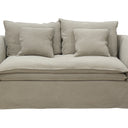 Montigo 2 Seater Slip Cover Sofa - Taupe at Online8 Furniture Auckland NZ