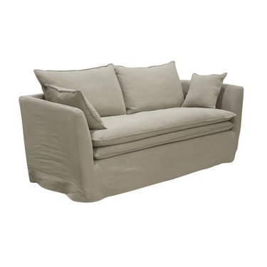 Montigo 3 seater Slip Cover sofa - Taupe at Online8 Furniture Auckland NZ