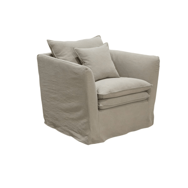 Montigo Slip Cover Armchair - Taupe at Online8 Furniture Auckland NZ