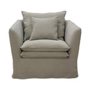Montigo Slip Cover Armchair - Taupe at Online8 Furniture Auckland NZ