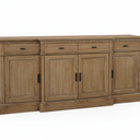 Montpellier 4 Door 4 Drawer Sideboard – Natural at Online8 Furniture Auckland NZ