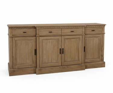 Montpellier 4 Door 4 Drawer Sideboard – Natural at Online8 Furniture Auckland NZ
