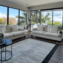 Monu Black Grey Rug at Online8 Furniture Auckland NZ