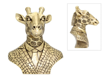 Mr Giraffe in Suite Statue - Gold Bust at Online8 Furniture Auckland NZ